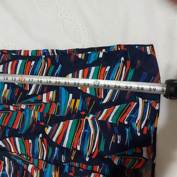 Soft Surrounding Sail Away Boat Print Tunic Top - Picture 4 of 14